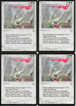 MTG: MORALE The Dark COMMON; played, Excellent condition x4 - Image 1