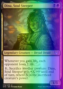 MTG Dina, Soul Steeper (178/447) Strixhaven School of Mages LP FOIL - Image 1