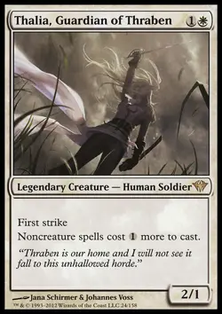 MTG Magic the Gathering Thalia, Guardian of Thraben (24/175) Dark Ascension MP - Image 1
