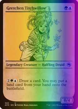 MTG Gretchen Titchwillow (340/518) Adventures in the Forgotten Realms LP FOIL - Image 1