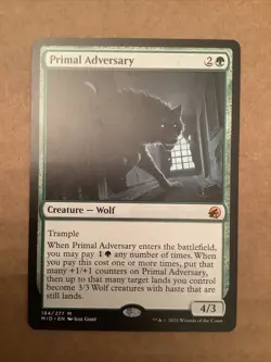 MTG Primal Adversary Innistrad: Midnight Hunt 194/277 Regular Mythic - Image 1