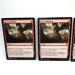 Burst Lightning x4 Playset MTG Magic The Gathering Mixed Sets - Image 2
