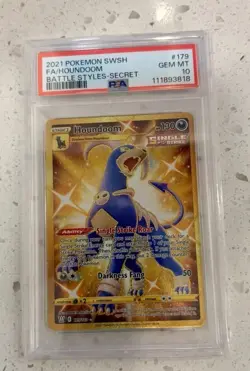 Pokemon TCG Sword & Shield Battle Styles 2021 Houndoom 179/163 PSA Graded 10 - Image 1