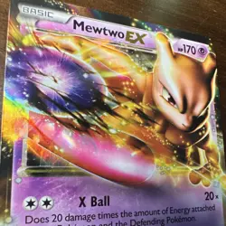 Mewtwo EX Holo 54/99, 2012 Next Destinies Pokemon TCG - Image 2