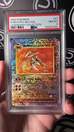 Pokemon TCG Kabutops Legendary Collection 27/110 Reverse Foil - PSA 8 - Image 1