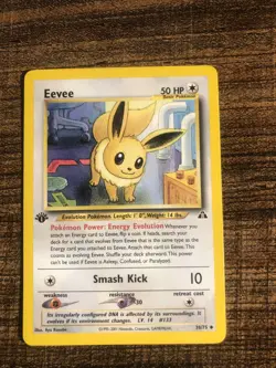 Pokemon TCG Eevee Neo Discovery 38 Regular 1st Edition Uncommon - Image 1
