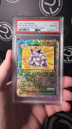 2002 Pokemon Legendary Collection Nidoking Reverse Foil #31 PSA 8 - Image 1
