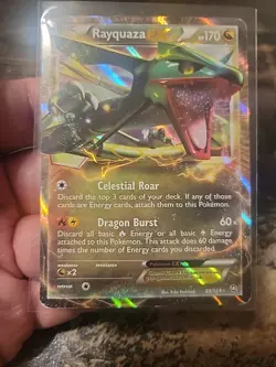 Rayquaza EX - 85/124 - Pokemon Dragons Exalted Black & White Ultra Rare - Image 1
