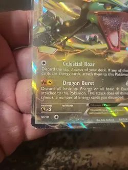 Rayquaza EX - 85/124 - Pokemon Dragons Exalted Black & White Ultra Rare - Image 3