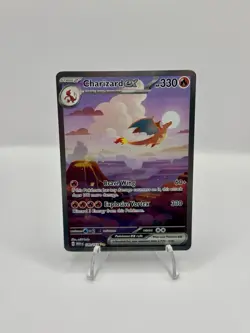 Pokemon TCG Charizard EX 199/165 Scarlet & Violet 151 English NM Condition - Image 1