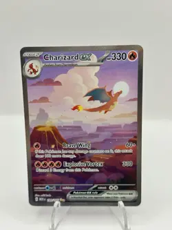 Pokemon TCG Charizard EX 199/165 Scarlet & Violet 151 English NM Condition - Image 3