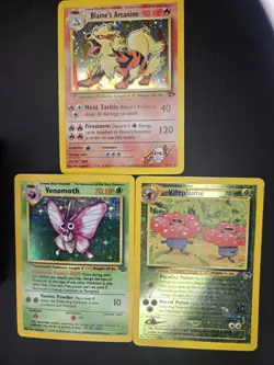 Pokemon lot Blaine's Arcanine Gym Challenge Southern Island Vintage Holos + Bulk - Image 1