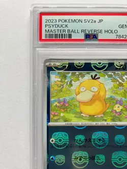 Pokemon PSA 10 Psyduck Golduck Master Ball Reverse Holo 054 055/165 Japanese GM - Image 5