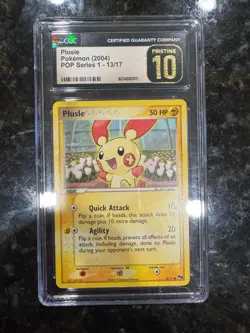 PLUSLE 2004 POKEMON EX POP SERIES 1 COMMON PRISTINE 13/17 CGC 10 - Image 1
