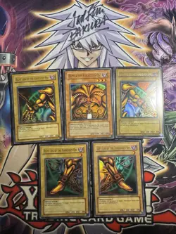 YUGIOH Exodia The Forbidden One SET ORIGINAL 2002 LOB-124 LP/VMP/NM 5 Pieces - Image 1