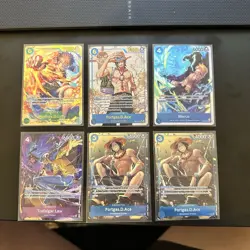 One Piece TCG Monkey D Luffy SEC Marco Portgas D Ace - Image 1