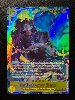 BARTHOLOMEW KUMA OP12-119 Alt Art SEC One Piece TCG Legacy of the Master English - Image 1
