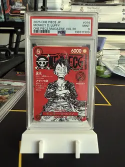 One Piece Magazine Vol. 20 Monkey D. Luffy Promo Japanese PSA 9 - Image 1