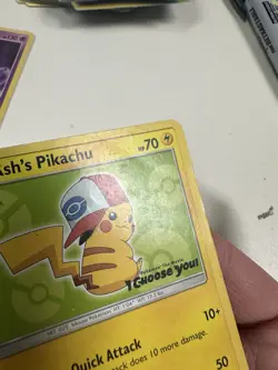 9 card pokemon lot ash’s pikachu, mew, irida, gengar, MP-damaged - Image 4