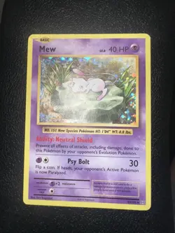 9 card pokemon lot ash’s pikachu, mew, irida, gengar, MP-damaged - Image 5