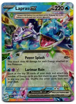 Lapras ex 32/142 - Stellar Crown Double Rare Pokemon TCG - LP Card - Image 1