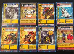 Bandai Digimon Digi-Battle 1999 12 Card Lot SkullGreymon Musyamon Champion - Image 1