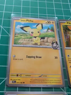 pokemon 3 pikachu And 1 Pichu card lot - Image 3