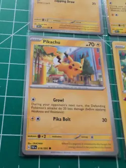 pokemon 3 pikachu And 1 Pichu card lot - Image 4