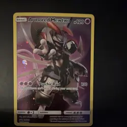 Pokemon Armored Mewtwo Promo Holo SM228 Basic Psychic Raid 120 HP Card - Image 1