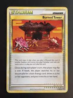 Burned Tower 71/90 Suicune Entei Raikou HGSS Undaunted Pokemon Card LP - Image 1