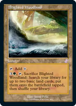 Blighted Woodland x1 NM Magic the Gathering 1x Time Spiral Remastered mtg card - Image 1