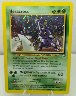 2000 Pokemon Heracross Neo Genesis Holo Rare Card 6/111 LP - Image 1