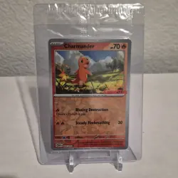 Pokemon 2023 Charmander 004/165 GameStop Promo Reverse Holo - Image 1