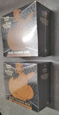 🔥LOT OF 2 Pokemon TCG Shining Fates Elite Trainer Box ETB Factory Sealed New!🔥 - Image 3
