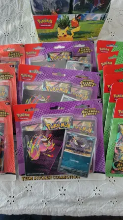 Pokemon Ascended Heroes LOT Of 20 2pk Blister Tech Sticker Collection Mini Tins - Image 3