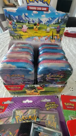 Pokemon Ascended Heroes LOT Of 20 2pk Blister Tech Sticker Collection Mini Tins - Image 5