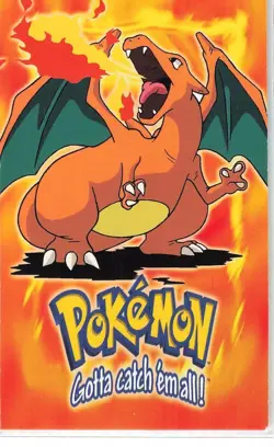 Charizard Pokemon #06 E6 of 12 Stage 3 Topps Black Logo Non-Holo LP - Image 1