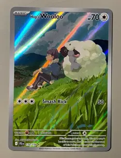 Hop's Wooloo 170/159 - Full Art Holo - NM/M - Sv09 Journey Together - Pokemon - Image 1