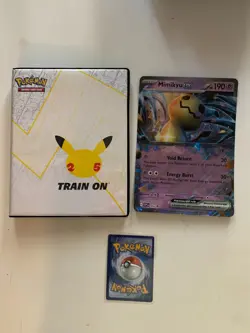MIMIKYU EX PROMO + CELEBRATIONS JUMBO / OVERSIZE BINDER - POKEMON TCG NEW - Image 1
