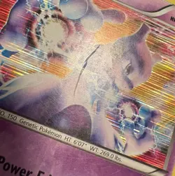 Mewtwo 53/113 Legendary Treasures Holo Pokemon TCG Damaged - Image 3