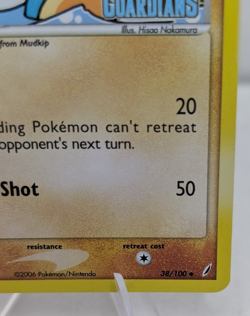 Pokemon TCG Crystal Guardians Marshtomp 38/100 Stamped Reverse Holo Near Mint - Image 4