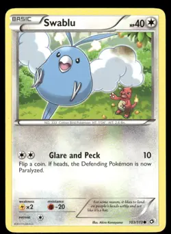 Pokemon Swablu Legendary Treasures #103/113 - Image 1