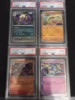 Pokemon Phantasmal Flames Staff Pre Release Promo Set Of 4 PSA Graded - Image 1