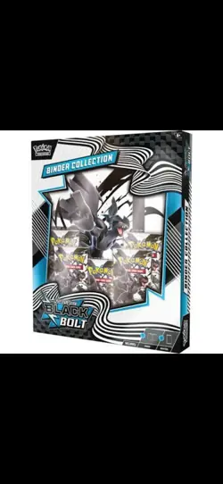 Pokemon Scarlet & Violet Black Bolt Binder Collection Box Zekrom Booster TCG - Image 1