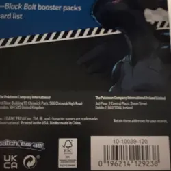 Pokemon Scarlet & Violet Black Bolt Binder Collection Box Zekrom Booster TCG - Image 2