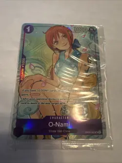 One Piece Promotion Cards #OP05-062 O-Nami (Illustration Box Vol.1) Sealed - Image 1