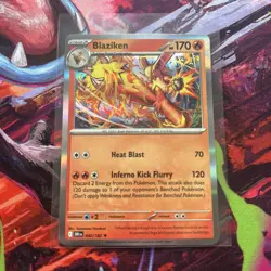 Blaziken 042/182 Sv10: Destined Rivals Holo Pokemon Card NM - Image 1