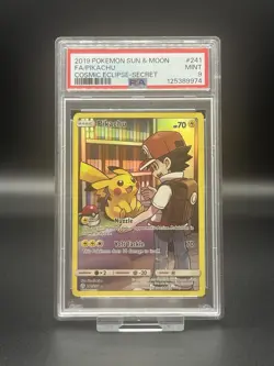 Pikachu 241/236 PSA 9 Cosmic Eclipse Pokemon Card - Image 1