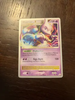 Mewtwo Lv. X Pokemon Card 120 HP Psybarrier Giga Burn 144/146 - Image 1