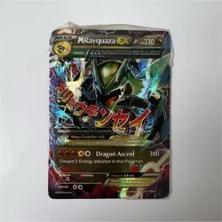Pokemon M Rayquaza EX 61/108 Mega Foil Holo Ultra Rare Card English - Image 1